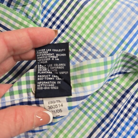Tommy Hilfiger Men’s Plaid Button-Down Shirt | XL - Picture 12 of 14